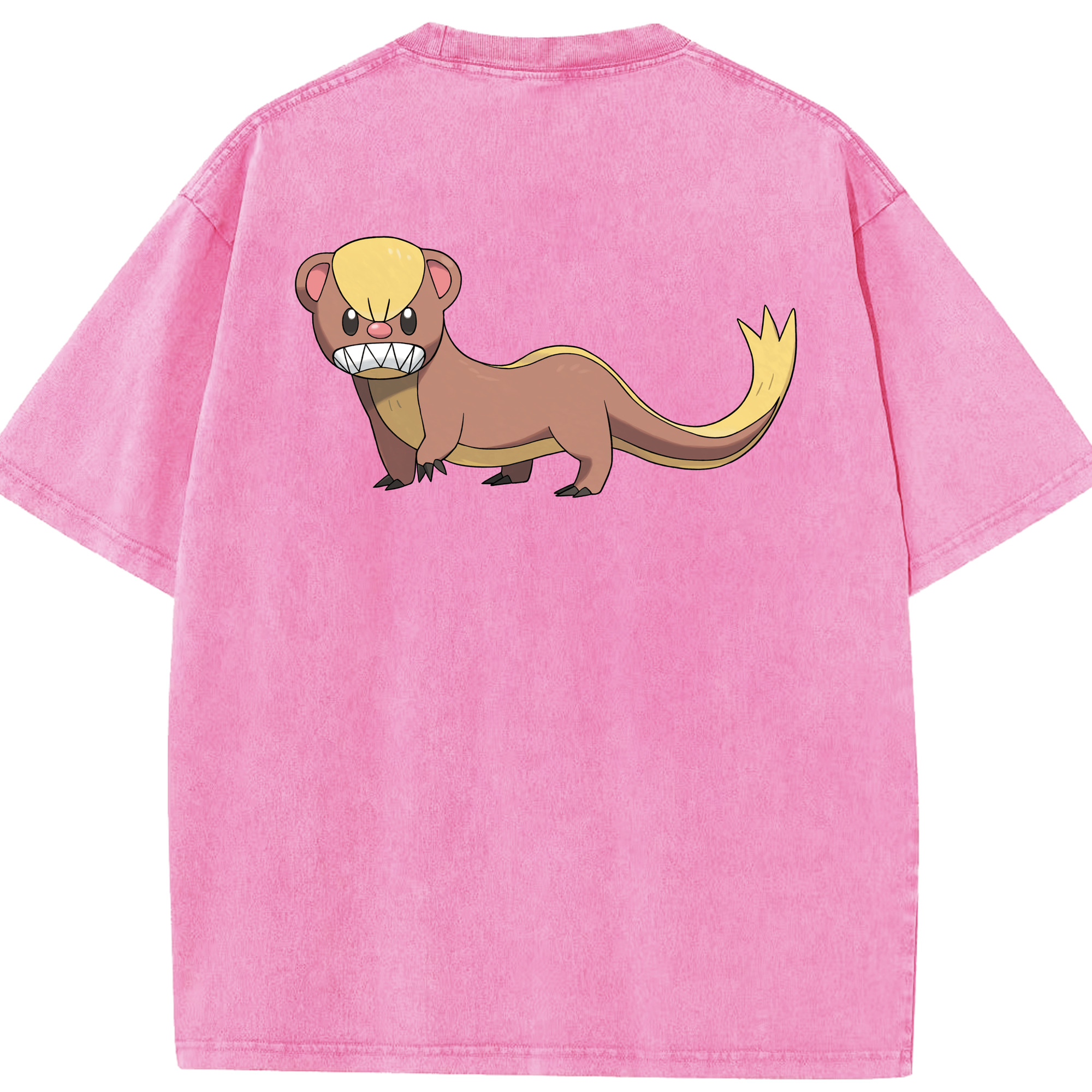 （画像用） ポケットモンスター Pokémon 綿100% ヴィンテージ風 半袖Tシャツ（背面プリント）